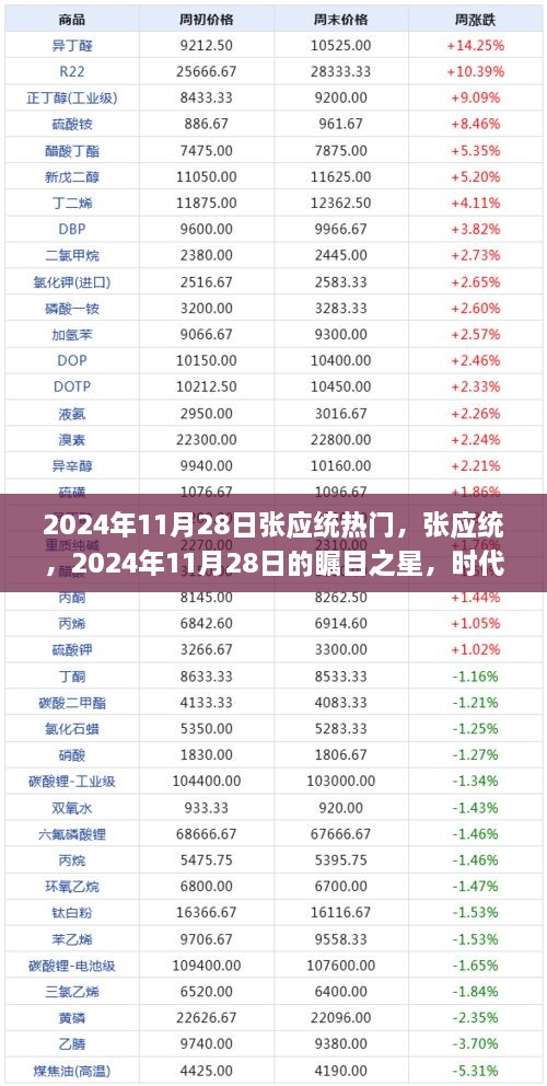 张应统，时代之光下的瞩目之星，传奇人物闪耀于2024年11月28日