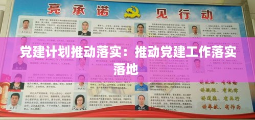 党建计划推动落实:推动党建工作落实落地