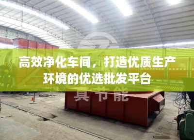 高效净化车间，打造优质生产环境的优选批发平台
