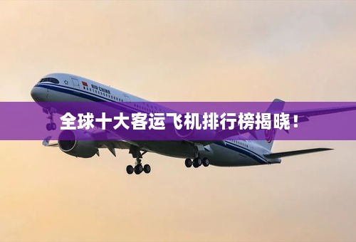 全球十大客运飞机排行榜揭晓！