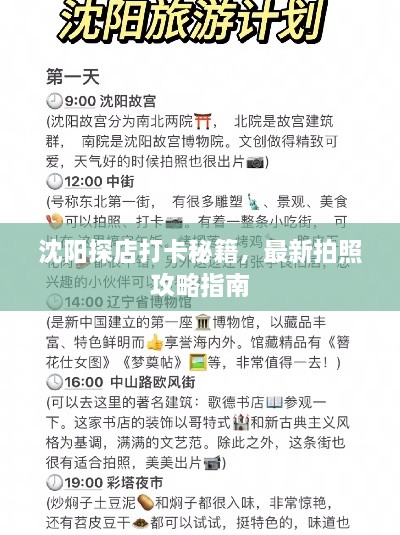 沈阳探店打卡秘籍，最新拍照攻略指南