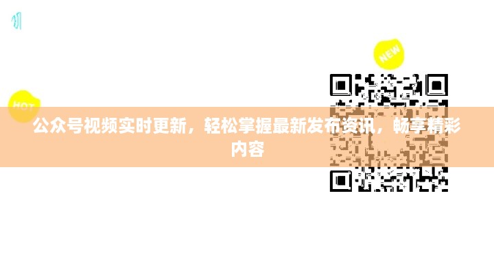 公众号视频实时更新，轻松掌握最新发布资讯，畅享精彩内容