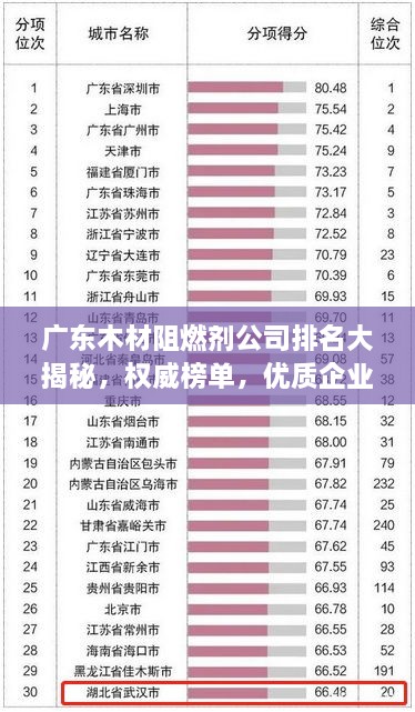 广东木材阻燃剂公司排名大揭秘，权威榜单，优质企业一览无余！